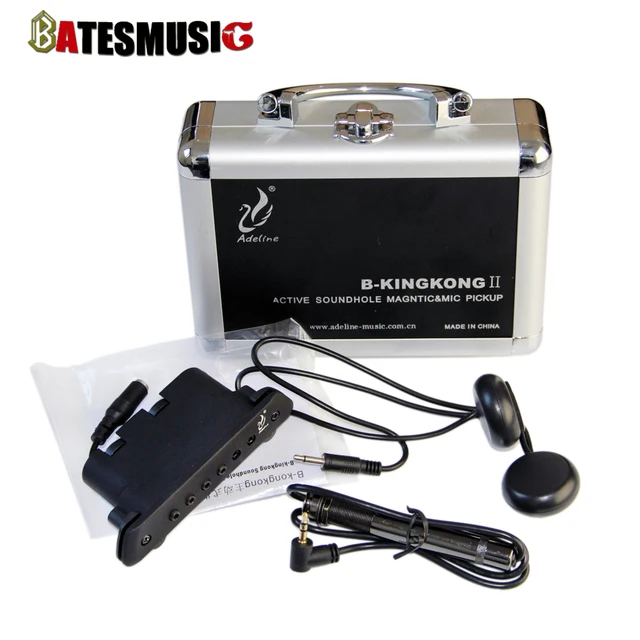 Best price at $116 Cheap Adeline B-kingkong2 Active Soundhole Magnetic & MIC Pickup for Acoustic Guitar & Finger Style Guitar