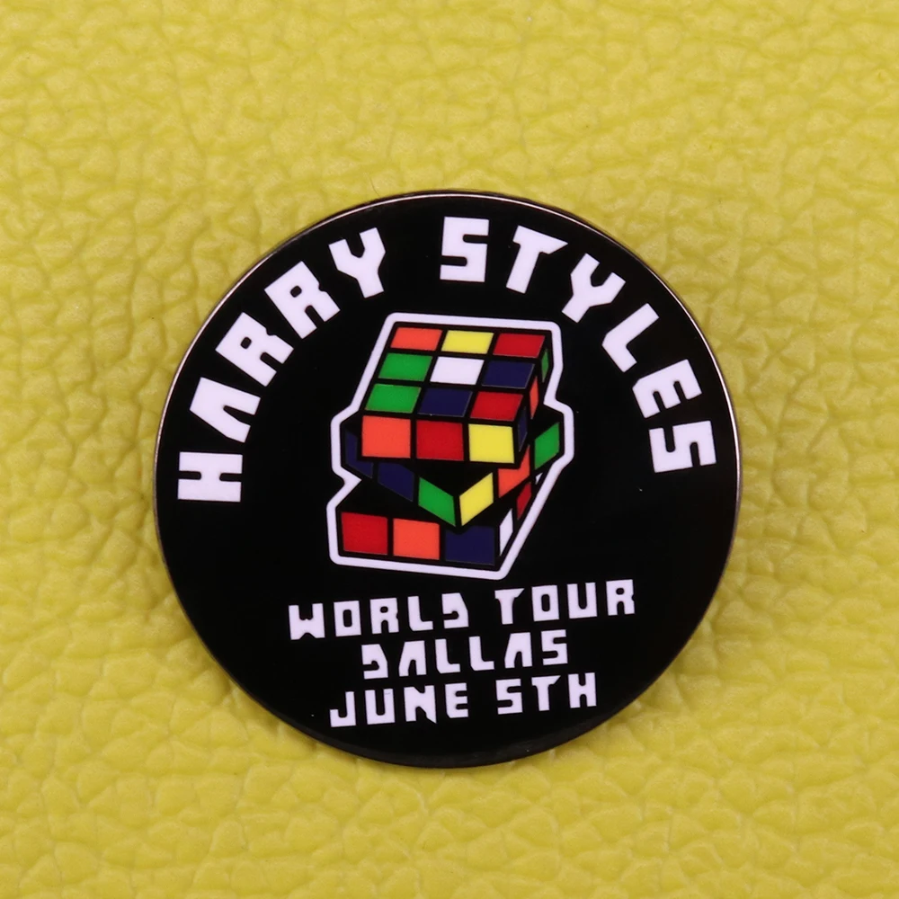 

Harry styles enamel pin rainbow rubik's cube brooch gay pride badge LGBT jewelry women gift music tour pins men shirt jackets ac