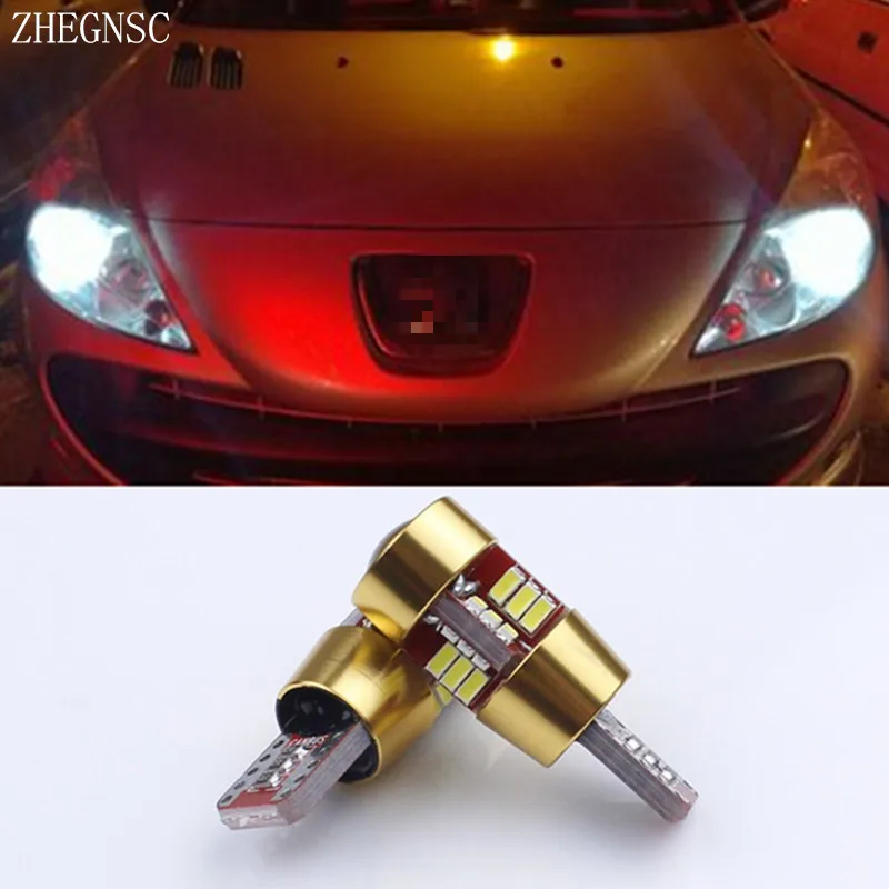 2 шт. T10 W5W Canbus без ошибок светодиодный светильник на танкетке для Peugeot 107 207 307 1007 206