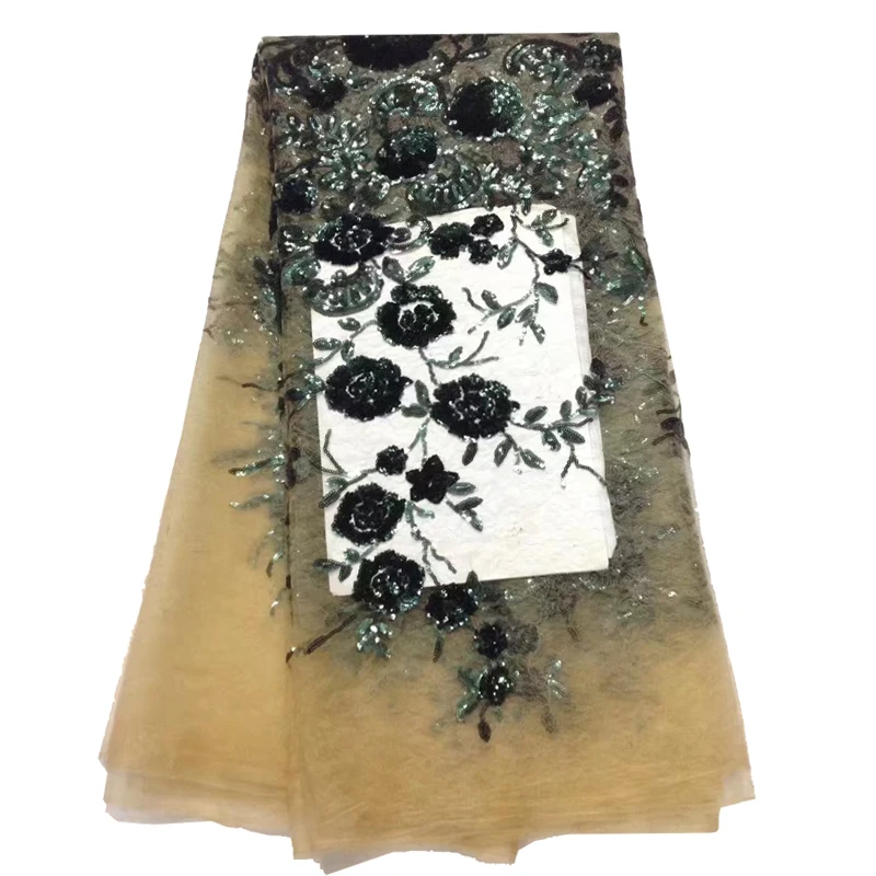 3D французский кружевной тюль кружевная ткань модная обувь с ажурной тканью ткань дизайн высокое качество шитье для вечерние свадебные платья 5 ярдов