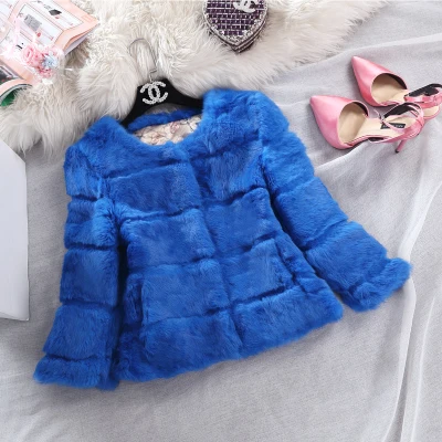 

2019 Fashion real fur coat women genuine rabbit fur warm winter coats and jackets free shipping Z065