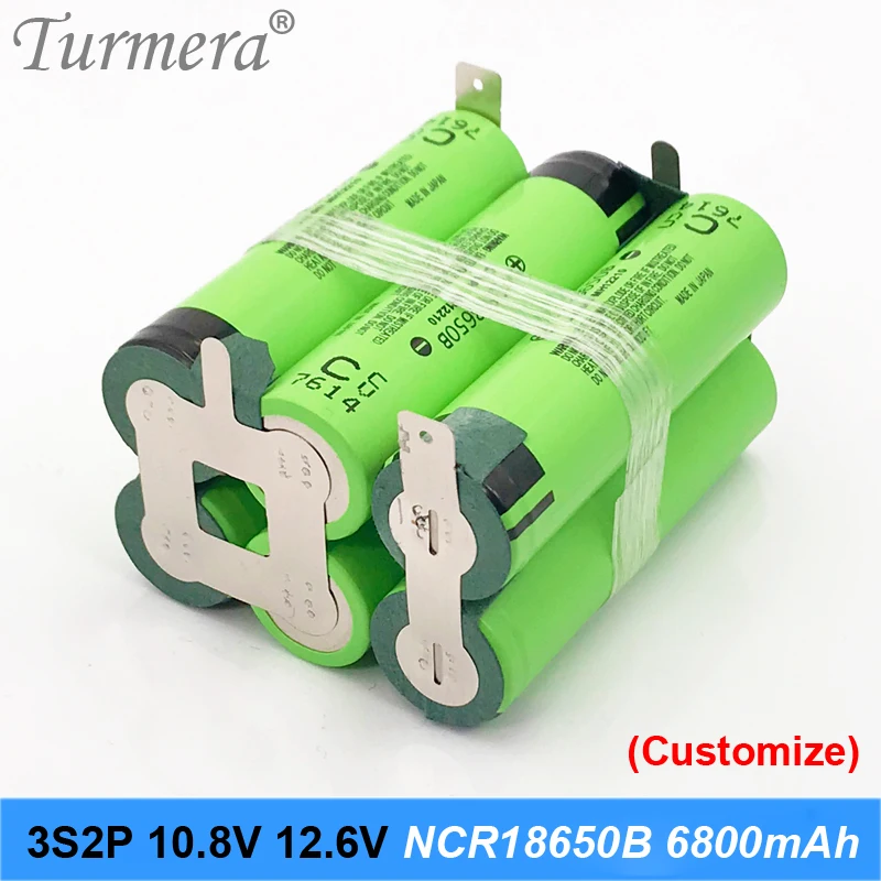 3s2P аккумулятор 18650 шт ncr18650 6800 мАч 10 8 В 12 6 в сварочная припоя батарея для отверток