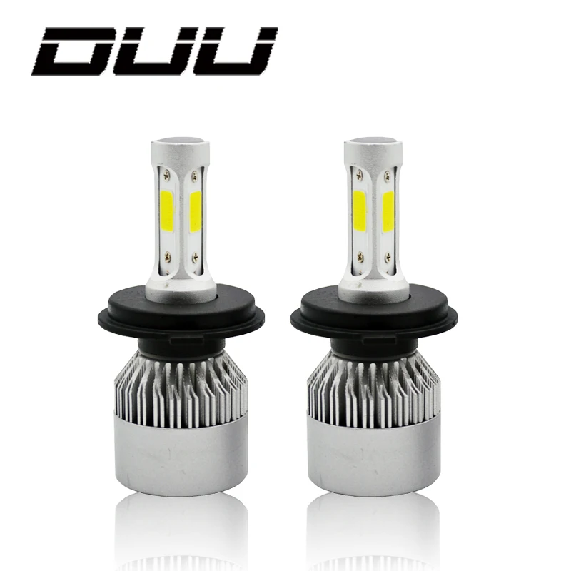 

DUU H4 H7 H11 H1 H3 9005 9006 COB Car LED Headlight Bulbs Hi-Lo Beam 60W 8000LM 6500K Auto Headlamp Fog Light Bulb DC12v 24v