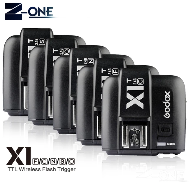 Special Price GODOX X1T-F X1T-C X1T-S X1T-O X1T-N 2.4G Wireless TTL HSS Flash Trigger Transmitter for Canon Nikon Sony Fujifilm Olympus Camera