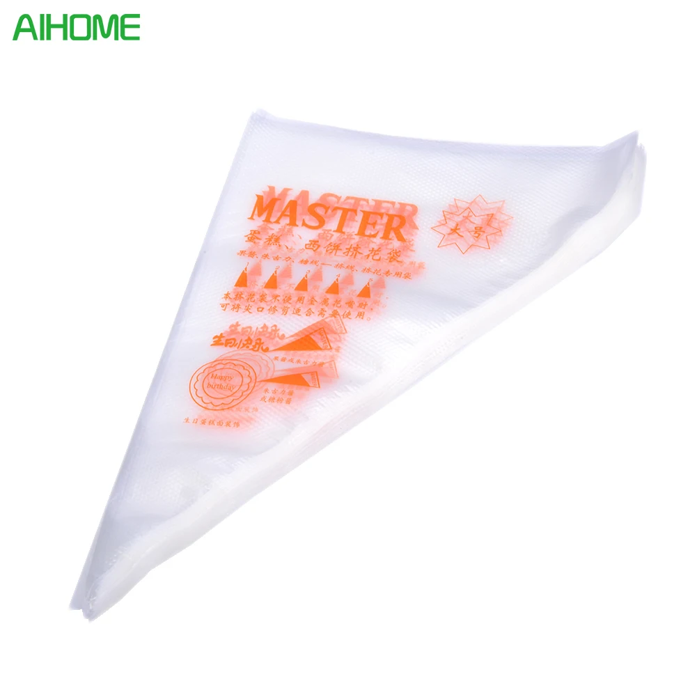 

100 Pcs/Set Disposable Pastry Bag Icing Piping Cake Pastry Cupcake Decorating Bags Large Cookie Cutter