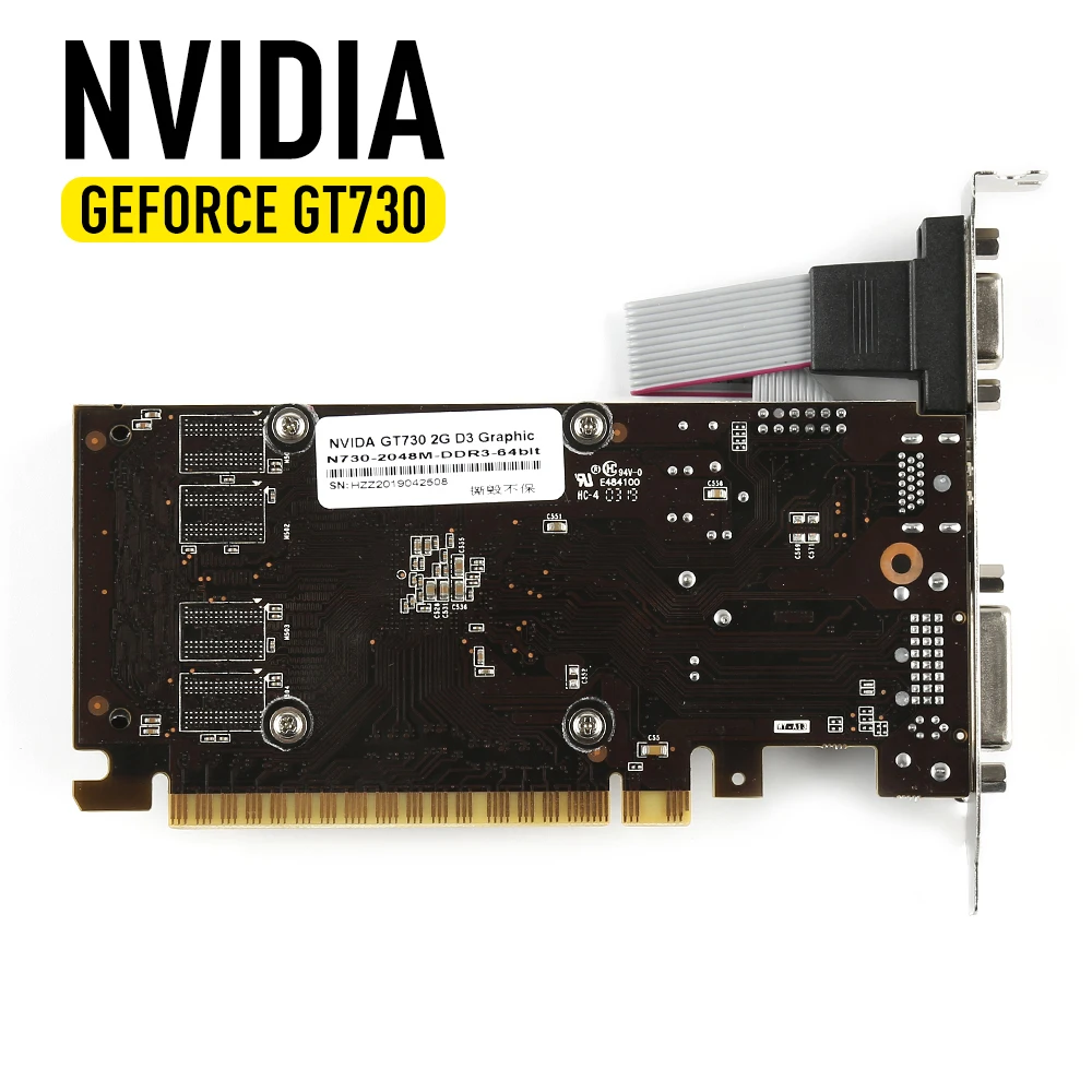 

GT 730 2GB Graphics Card Map 128Bit GDDR3 GT730 Video Cards for nVIDIA Geforce D3 HDMI Dvi VGA VideoCard N730