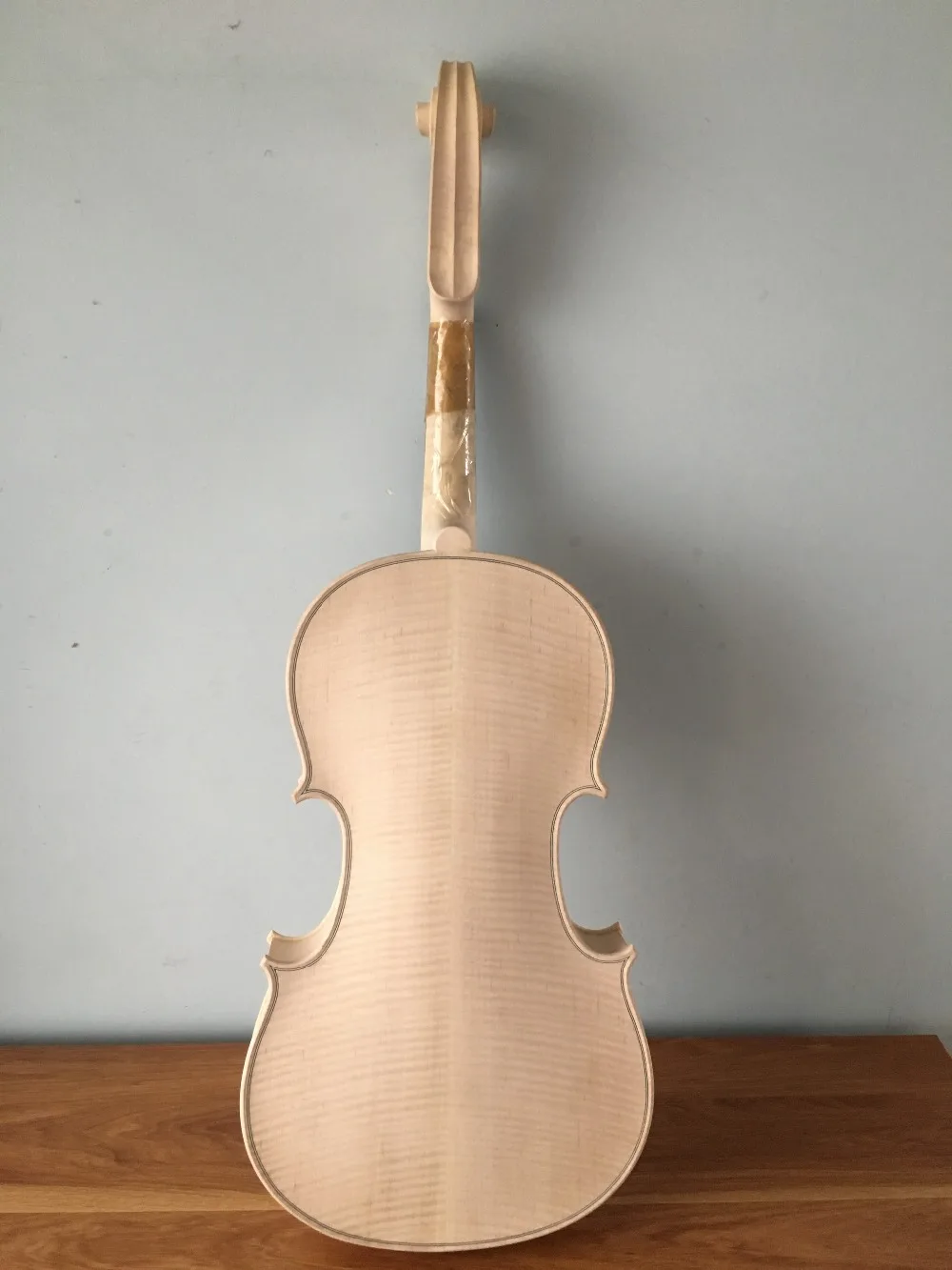 

16.5" viola flamed maple back Stradi model unvarnished white viola NO.2