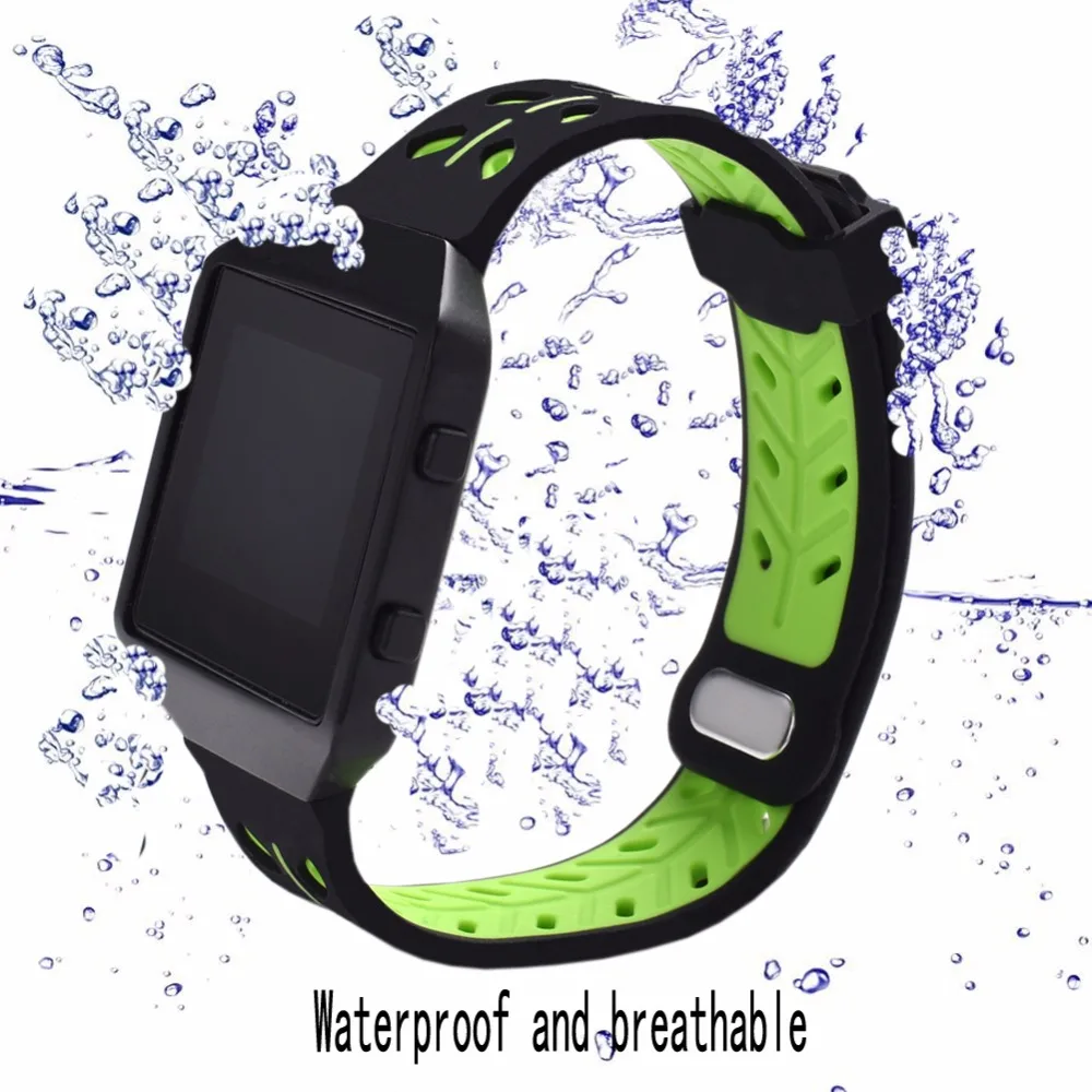 Bemorcabo Мягкие силиконовые часы ремешок Браслет для Fitbit Blaze Смарт фитнес часы Спорт листья стиль без рамки