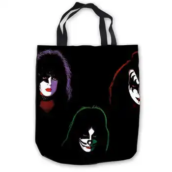 

Custom Canvas all-kiss-make-up- ToteBags Hand Bags Shopping Bag Casual Beach HandBags Foldable 180713-07-6