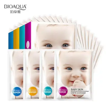 

10Pcs/Lot Egg Facial Mask Smooth Moisturizing Face Mask Oil Control Shrink Pores Whitening Brighten Mask Skin Care