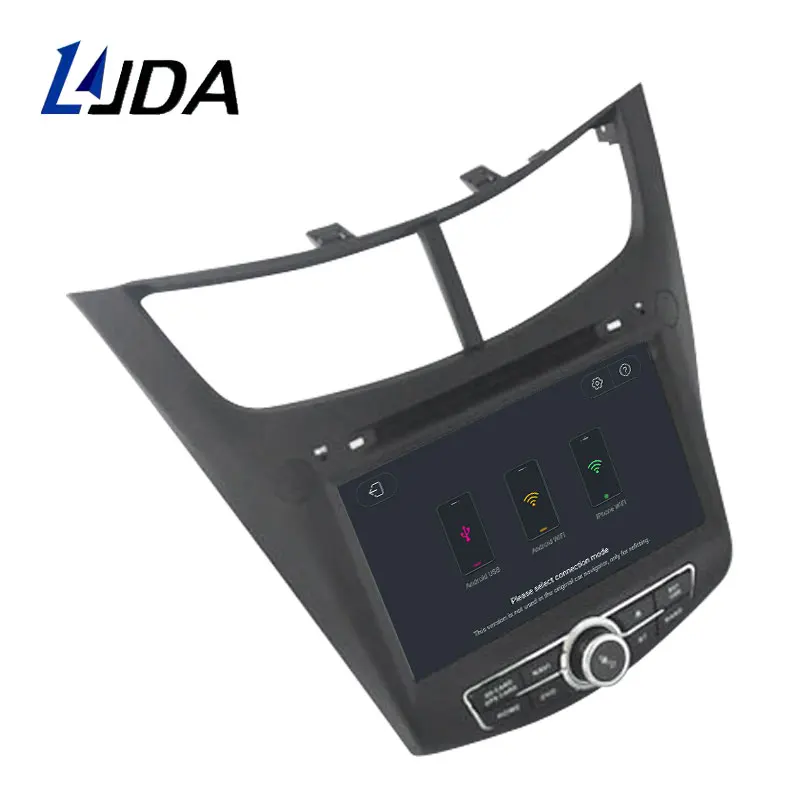 Sale LJDA 2 Din Car Radio Android 9.1 Car DVD Player For CHEVROLET SALT 2014 2015 GPS Navigation Stereo WIFI Multimedia IPS Canbus 4