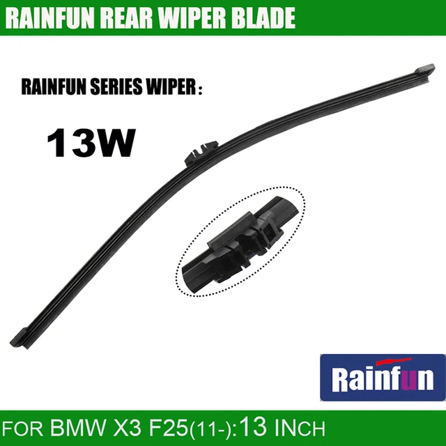 RAINFUN dedicated Car Rear Wiper Arm Blade for BMW X3(10 ), 13 Inch