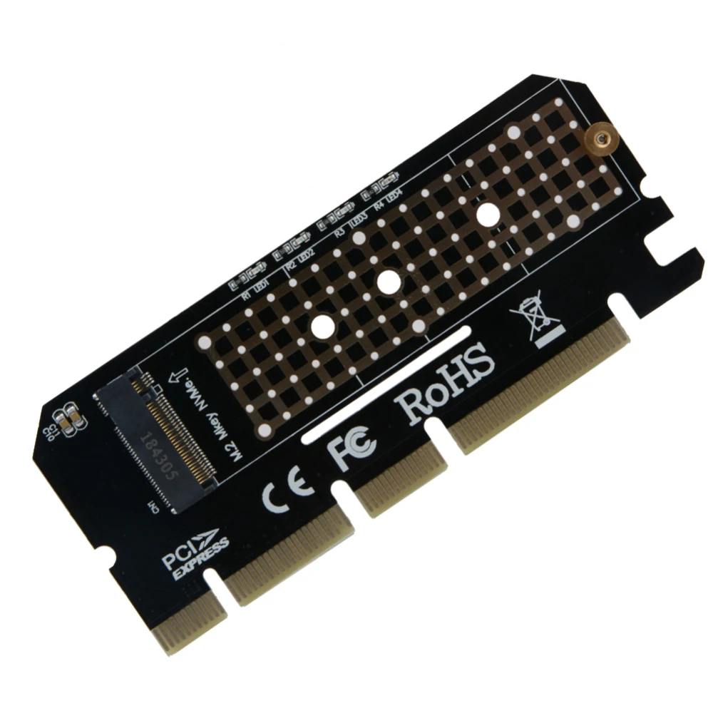 Адаптер M.2 PCIe SSD на PCI e x4/x8/x16 конвертер карты для ПК Led расширения компьютер адаптер
