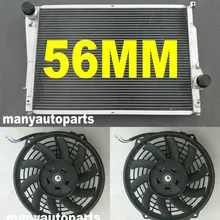 Алюминий радиатор+ вентилятор для BMW 3 серии E46 Z4 M3 316 318 320 323 325 328 330D Ci я E85 E86 SI 1997-2009 тонн