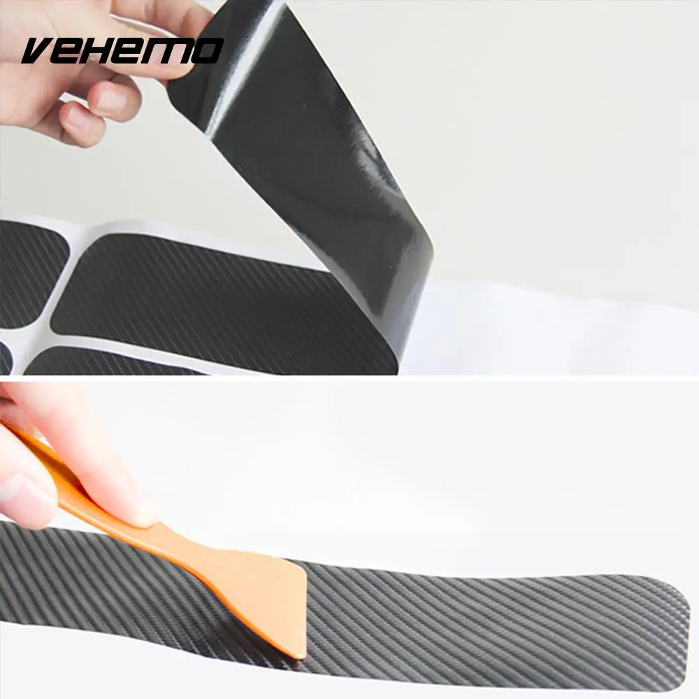 

4Pcs 3D Car Accessory Pedal Protective Sticker bumper guard car sill pad car door trim car care interior exterior accessories