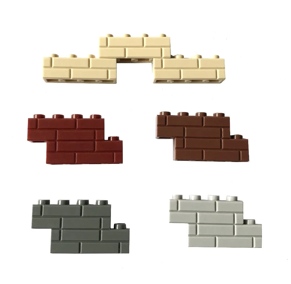 

MOC Wall Brick Parts Modified 1x4 with Masonry Brick Bulk DIY Building Block Compatible with Other Brand Assemble Particles