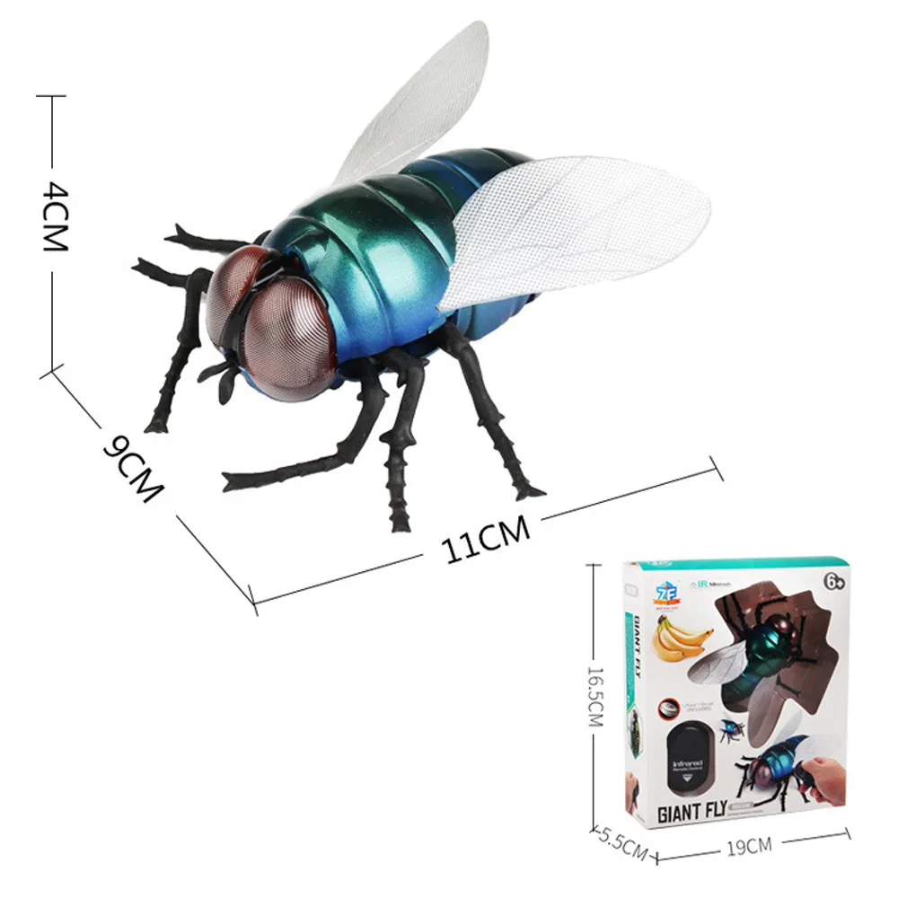 Пластиковый инфракрасный пульт дистанционного управления rc животные муха шалость насекомые шутка страшный жук дети смешные игры Робот Игрушки дропшиппинг W530