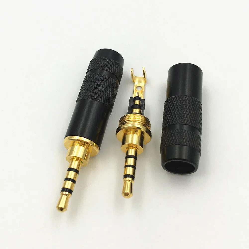 2.5mm Color Earphone Plug Audio Jack 2.5 Mono Copper Headphone Plug Gold  Solder Wire Connector For HD700 HE400i HE1000 Headset - AliExpress