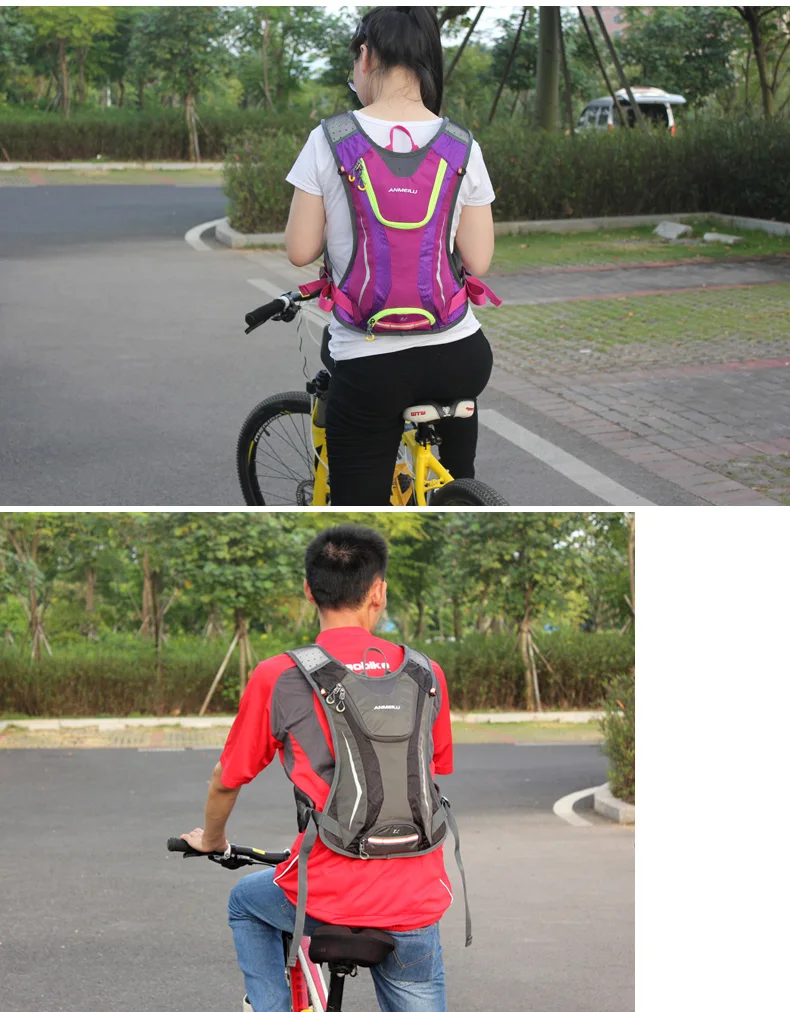 Anmeilu 5L Открытый Спорт Велоспорт рюкзак нейлон Водонепроницаемый Сверхлегкий дорожный велосипед дорожная сумка для бега велосипедный рюкзак пакеты