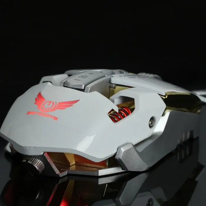 Новая Механическая игровая Проводная usb-мышь 7 кнопок 4000 dpi светодиодный подсветка оптическая компьютерная мышь для геймера