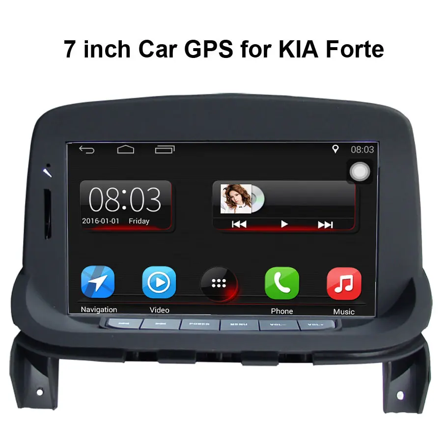 Flash Deal Upgraded Original Car multimedia Player Car GPS Navigation Suit to KIA Forte Support WiFi Smartphone Mirror-link Bluetooth 2