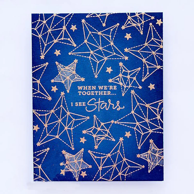 

Constellation/See Star Clear Stamps for DIY Scrapbooking Card Making Crafts Fun Decoration Transparent Stempels Silicone Seal