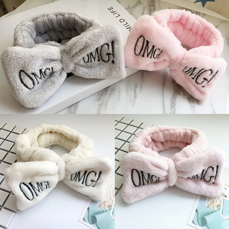 

Coral Fleece Soft Bow Headbands For Women Girls Cute Hair Holder Hairbands Hair Bands Headwear Hair Accessories