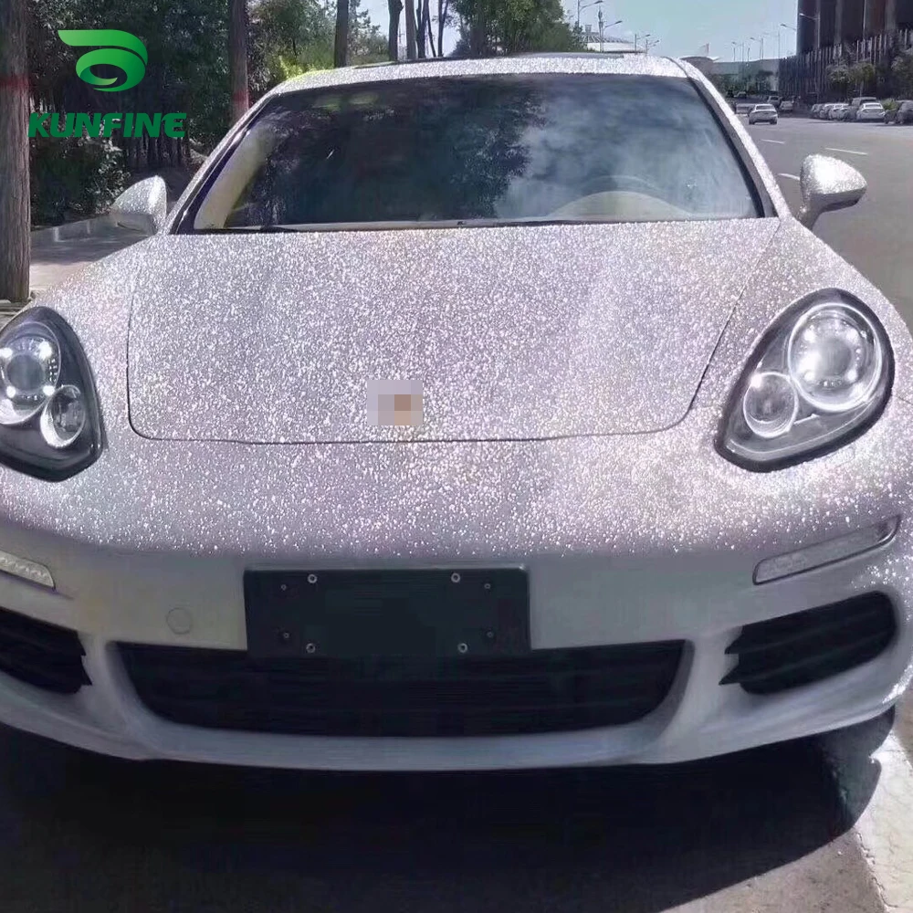 Car Vinyl film Body Sticker Car sticker Rough Flash silver (1)