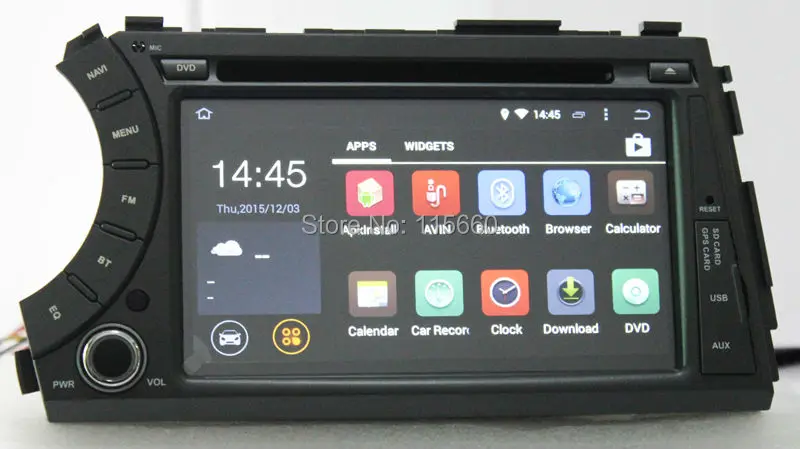 Android 4.4 Car DVD for Ssangyong Actyon-Kyron 4