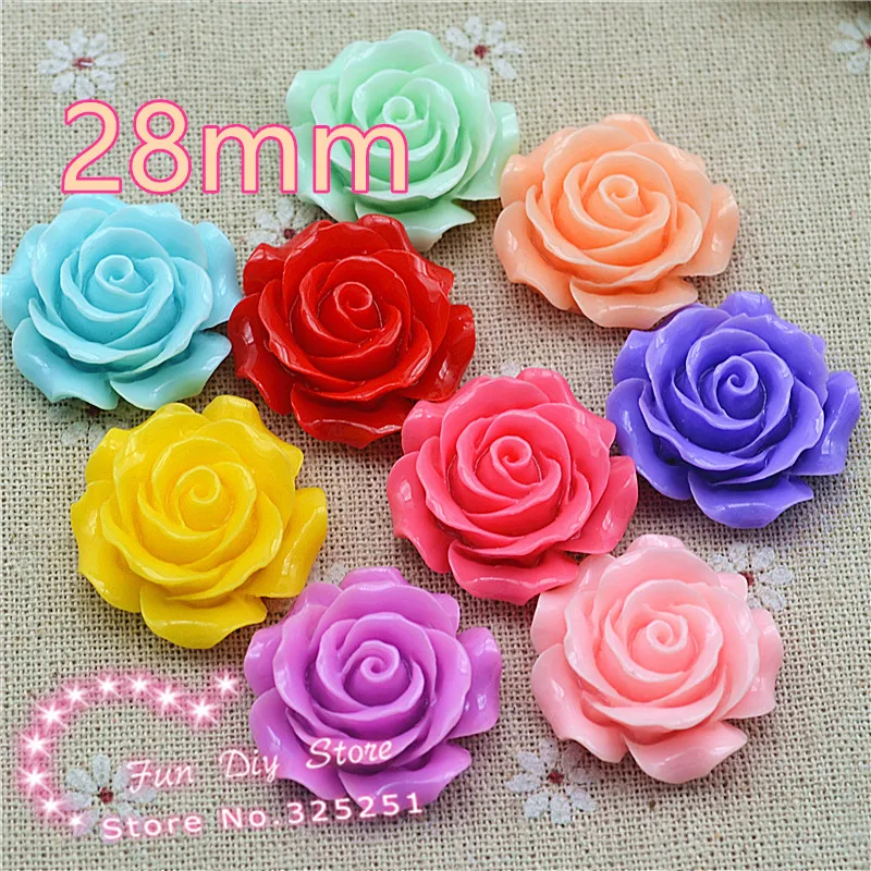 10 шт. декоративные банты для волос 28 мм|cameo|cameo flowercameo resin |