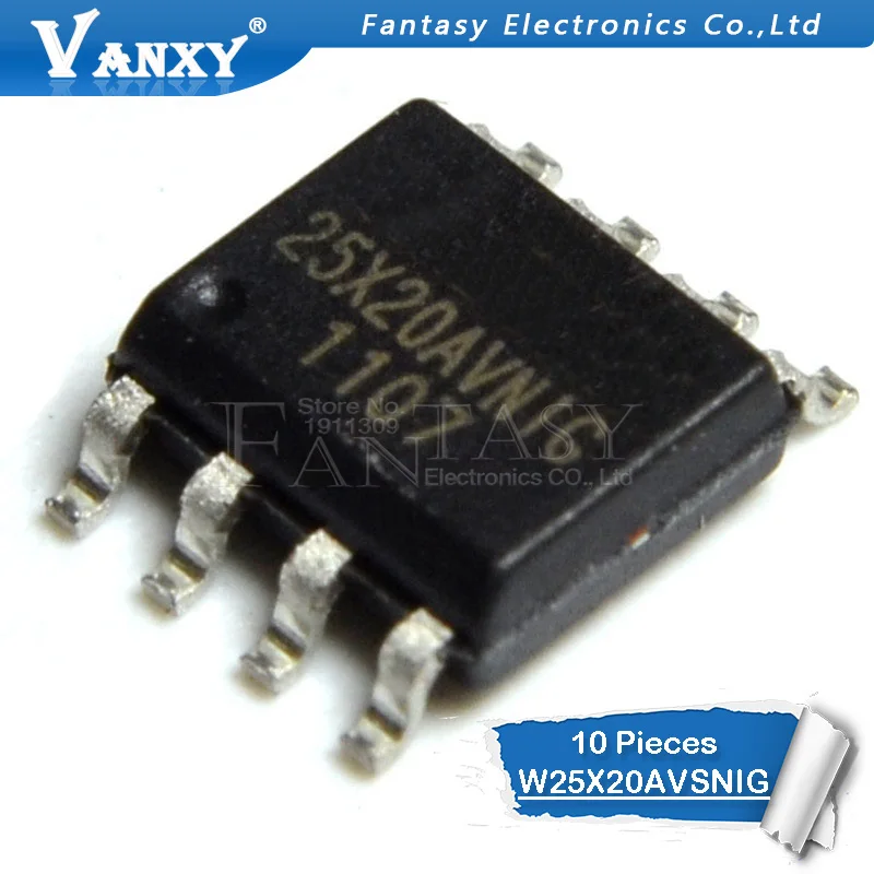 10 шт. W25X20AVSNIG SOP 8 W25X20 25Q20AVNIG 25X20| |