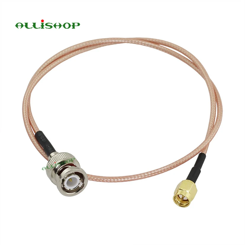 

ALLISHOP SMA Male to BNC Male RF Coax Cable Assembly BNC Male Plug to SMA Male Plug RG316 Coaxial Cable