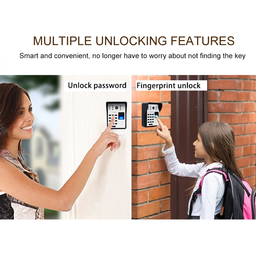 Wireless Video Door Phone Smart Wifi Video Doorbell RFID Password Door Phone Intercom Fingerprint Unlock IR Wireless Doorbell Wireless Video Door Phone Smart Wifi Video Doorbell RFID Password Door Phone Intercom Fingerprint Unlock IR Wireless Doorbell