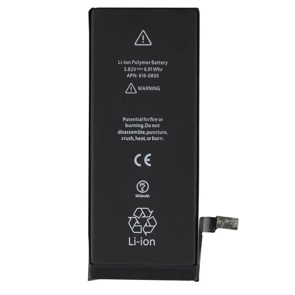 

100% NEW Replacement Phone Battery For iPhone 6 6G Rechargeable Backup Battery For Iphone6 1810mAh Li ion Bateria Batterij