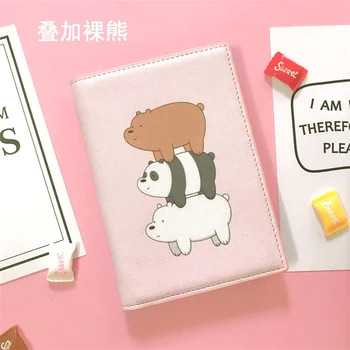 

Nice Bear PU Leather Passport Cover Wiht ID Card Holder Case Leather Travel Passport Cover With Card Wallet Kids Gift