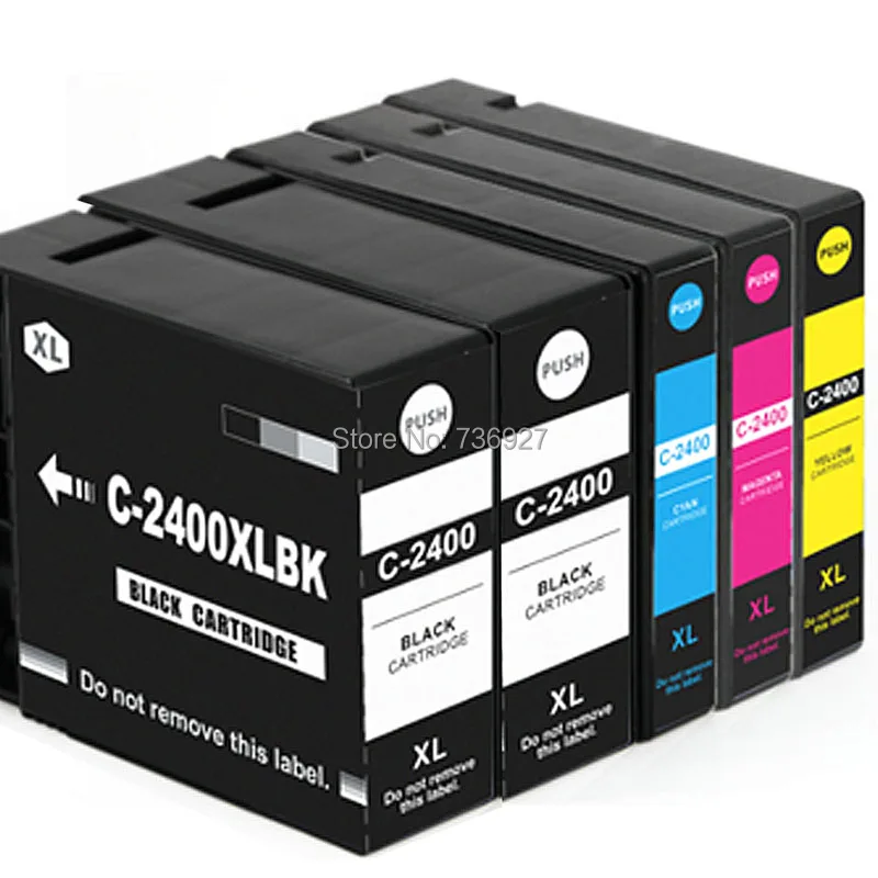 

5X=1Set+1Black Compatible ink Cartridge PGI-2400 pgi2400 XL For Canon  MAXIFY iB4040 MAXIFY MB5040 MAXIFY MB5340 printer