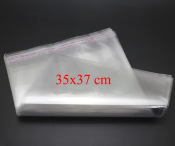 

50pcs 35*37cm Clear Self Adhesive Resealable Opp Poly Clothing Bag Transparent Opp Bag Packing Plastic Bags