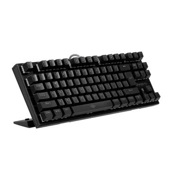 

Arealer Backlit Mechanical Keyboard Gaming Keyboard Blue Switch 87 Keys Ergonomic Keyboard Suspended Keys with Hand Wrist