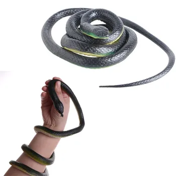 

Novelty Gift Tricky Funny Spoof Toys Simulation Soft Scary Fake Snake Horror Toy For Party Event 80cm/110cm/120cm