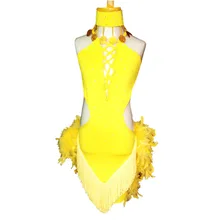 Children ‘s Latin dance costumes costumes clothing costumes children’ s Latin skirts feathers tassels female models