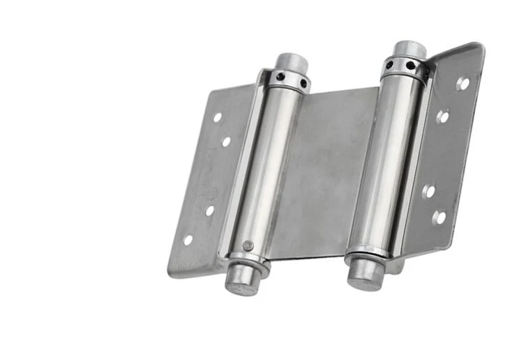 Double spring hinge Internal and external open two-way free door closer Cowboy fence gate door hinges 4pcs