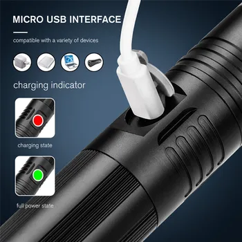 

Multifunction LED Flashlight Rechargeable Tactical Light With Screwdrivers Camping Tools Linterna Led Zaklamp Lanterna 40JUN25