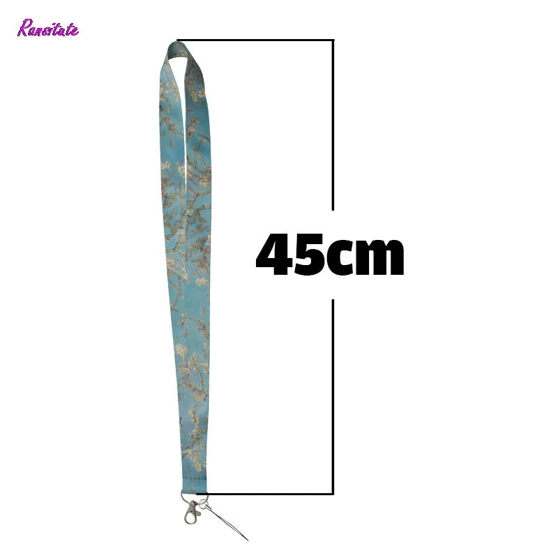 

Ransitute Van Gogh's branches of an almond tree in blossom Mobile Phone Straps ID Cards Holders Neck Straps webbing