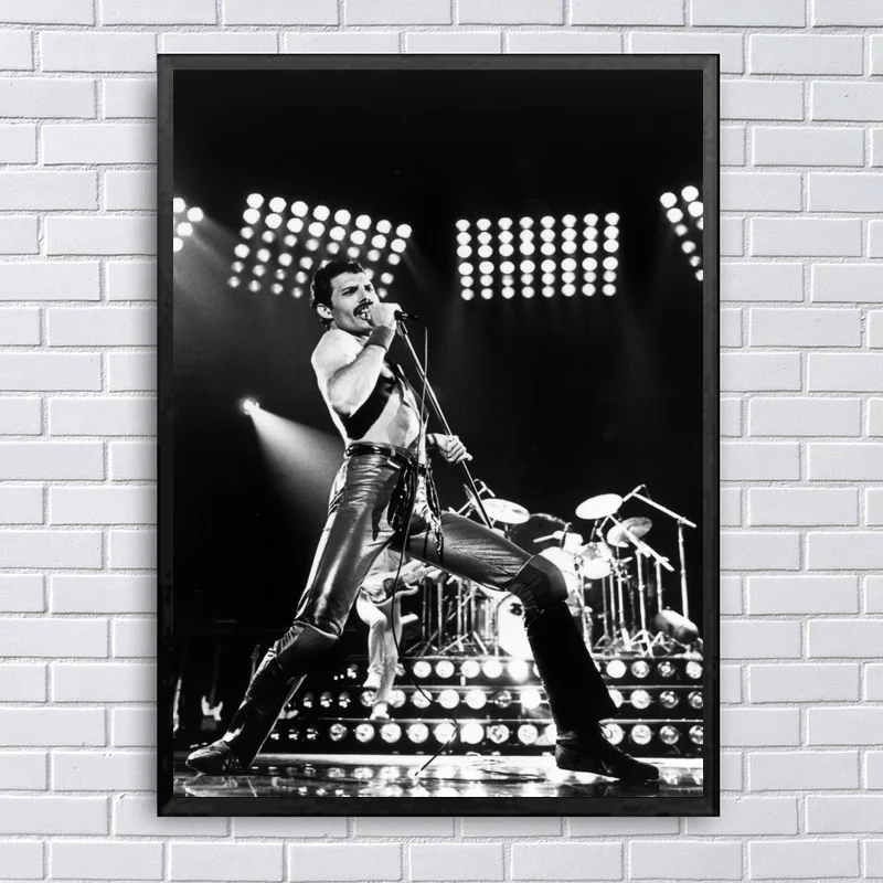 Freddie Mercury Singer художественный Шелковый плакат печать домашний Декор живопись 24x36