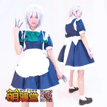 Anime Moda Encarnación de Scarlet Devil Touhou Project Izayoi Sakuya Cosplay Maid Lolita Disfraces de Halloween