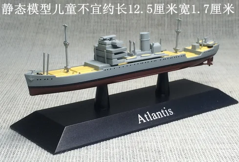

Atlas 1/1250 Scale Military Model Toys Atlantis Ship 16 Diecast Metal Warship Model Toy for Collection,Gift,Decoration