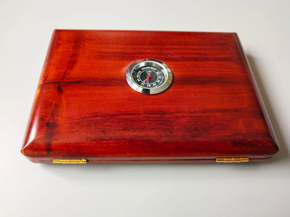 

Upscale Oboe Reeds Box Holder Case for 12x Reeds Hold Woodwind Accessory with Hygrometer