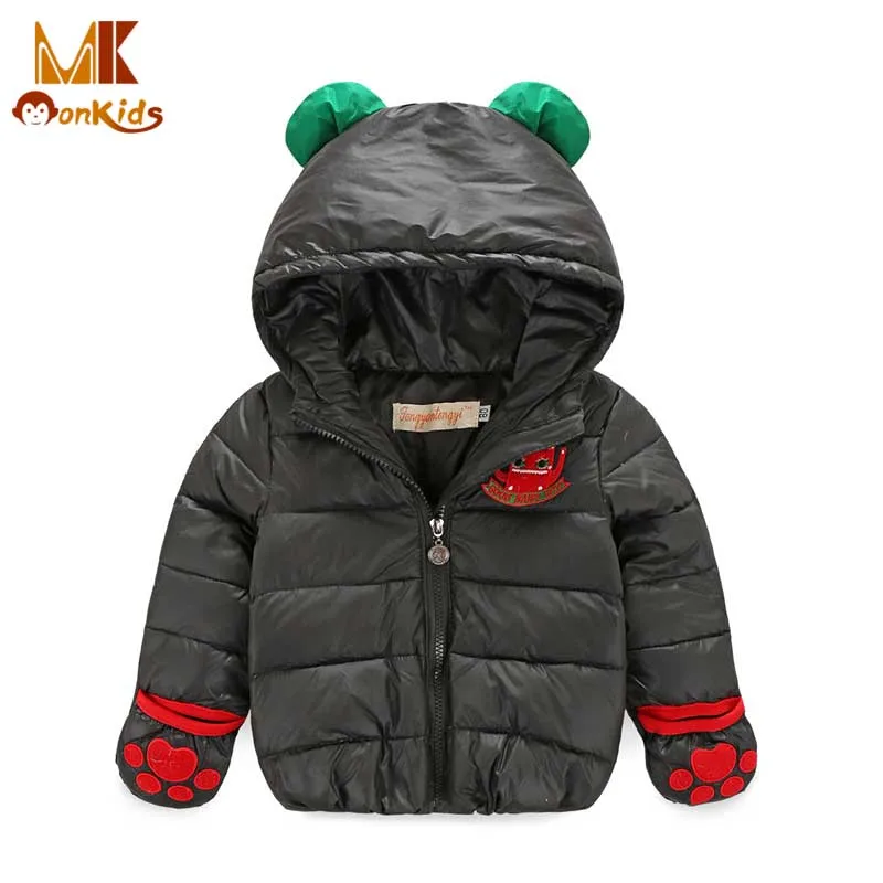 

Monkids Protection Hand Windproof Down Jacket Girls Winter Jacket Girls Parkas Winter Coat Children Clothing Warm Kids Clothes