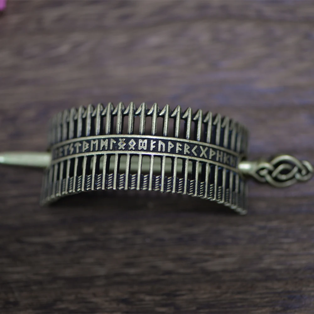 Langhong 1 шт. заколка в виде стрелы Викинг заколка для волос ювелирные изделия для женщин руны ювелирные изделия для волос