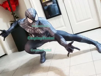 

Black Armour Spider-Man Costume 3D Print Spandex Cosplay Spiderman Armour Suit for Adult/Kids Hot Sale Freeshipping